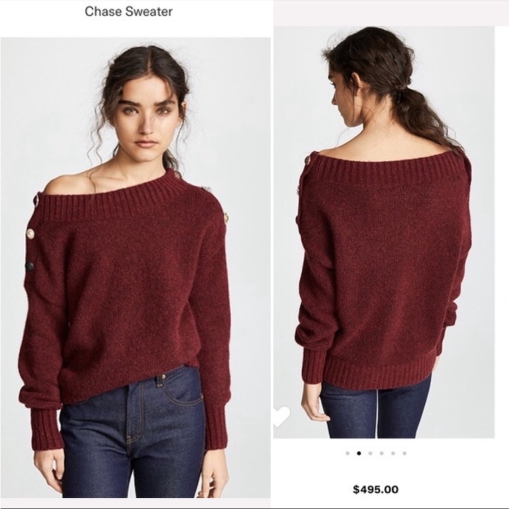 Veronica Beard off the shoulder sweater